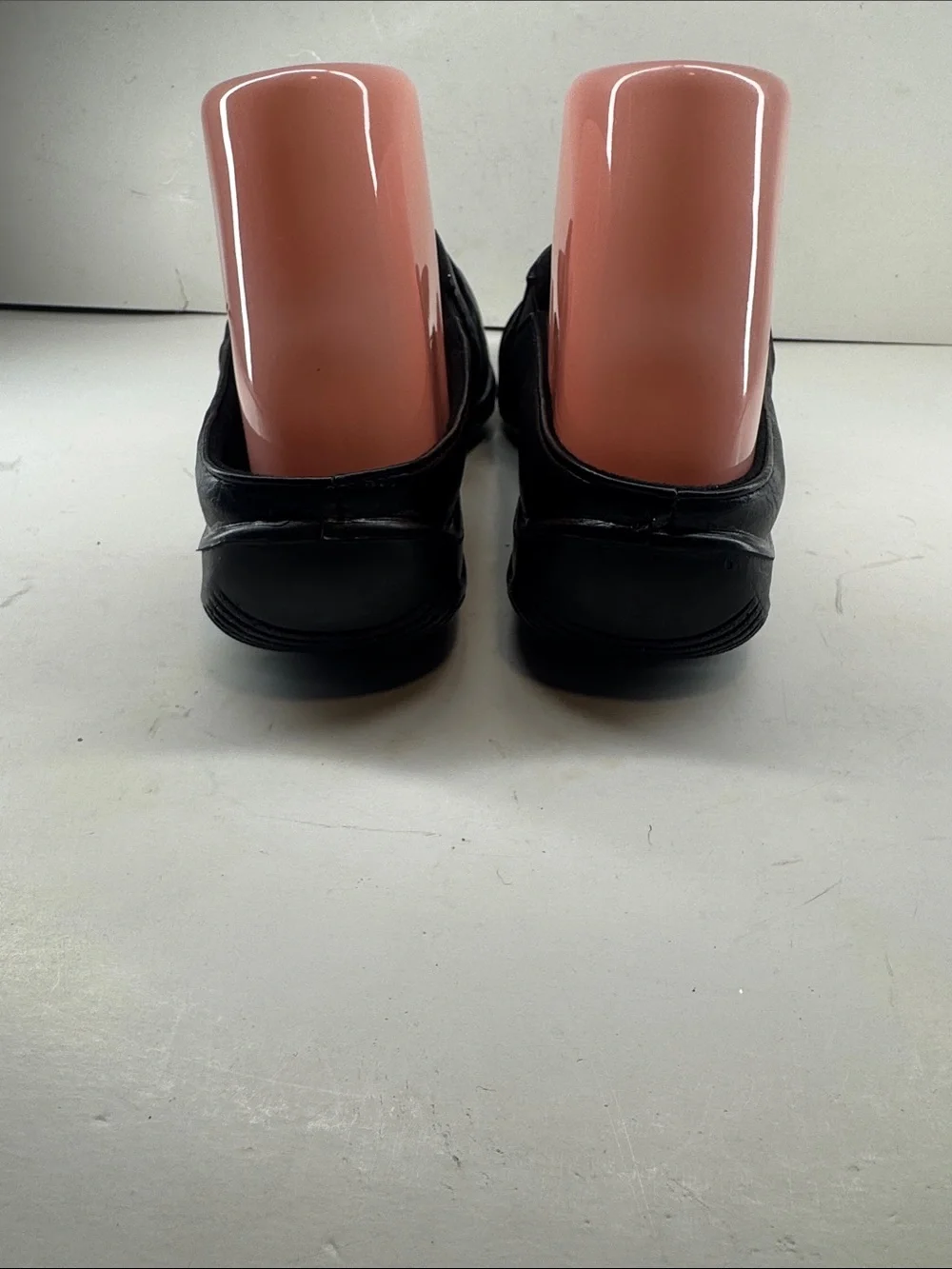 City Streets Black Leather Slip-On Loafers